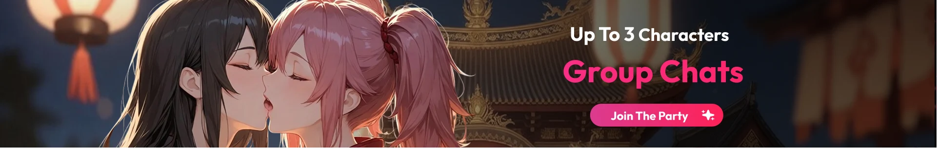 Start a group chat with up to three characters