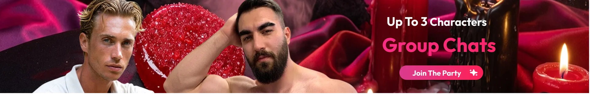 Start a group chat with up to three characters