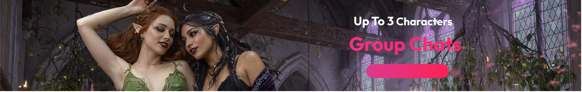 Start a group chat with up to three characters