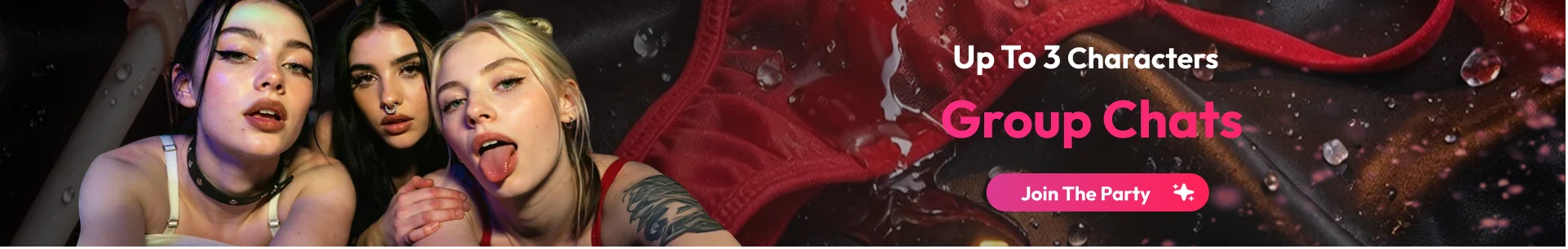 Start a group chat with up to three characters